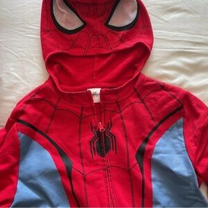Marvel Spider-Man Super Hero Red and Blue Zip Hoodie